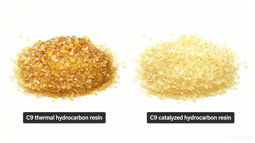 Resina de hidrocarboneto térmico C9 versus resina de hidrocarboneto catalisad...